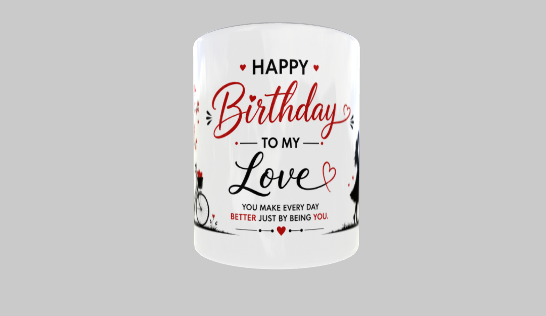Happy Birthday Couple Mug - Premium Quality