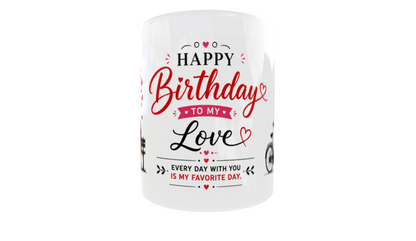 Happy Birthday Couple Mug - Premium Quality