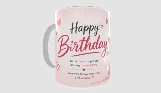 Happy Birthday Couple Mug - Premium Quality